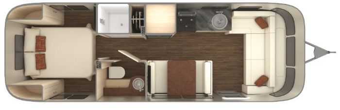 2017 Airstream 28RB (Rear Queen Bed) Base